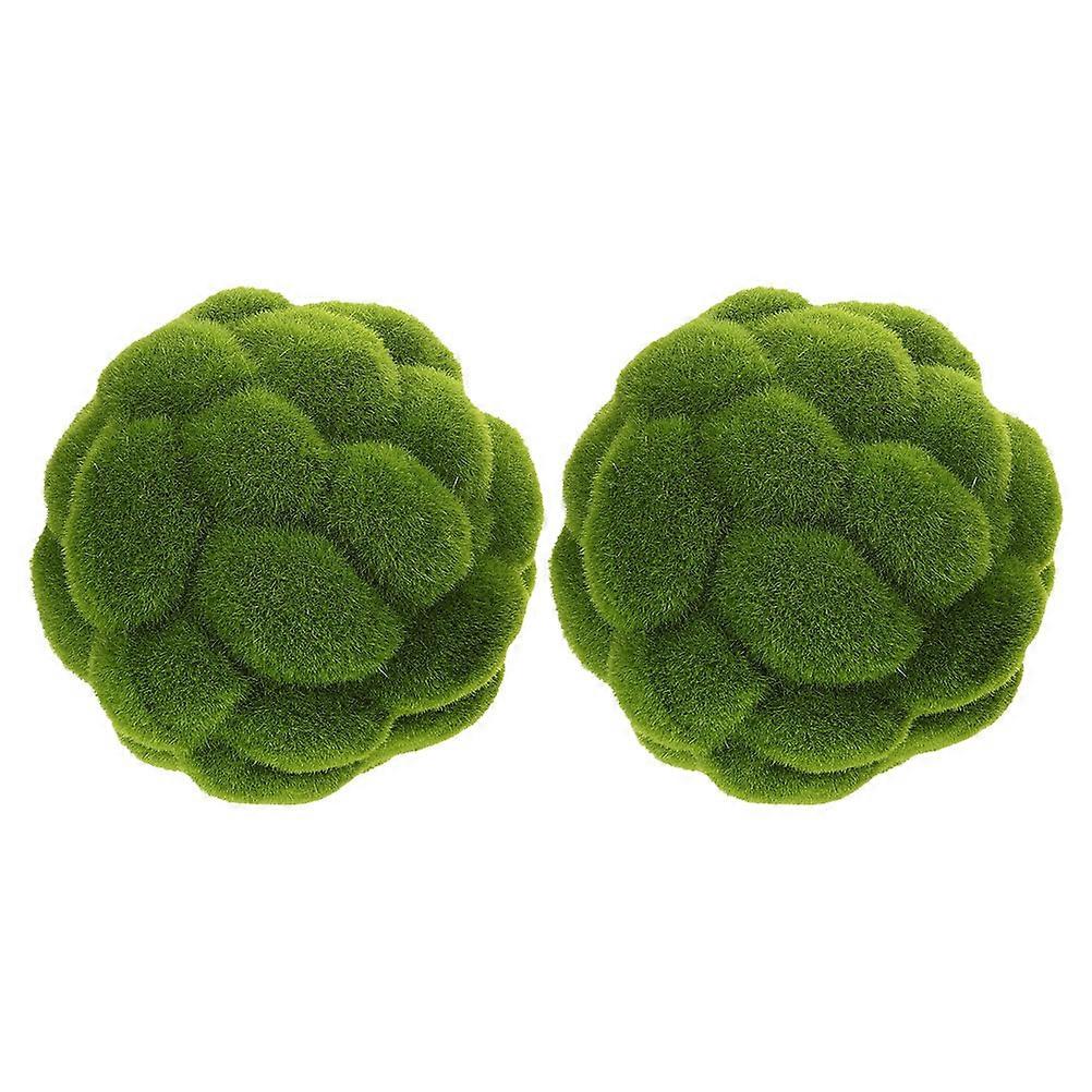 2Pcs Simulated balls Artificial Plant for Decoration Green Plastic
