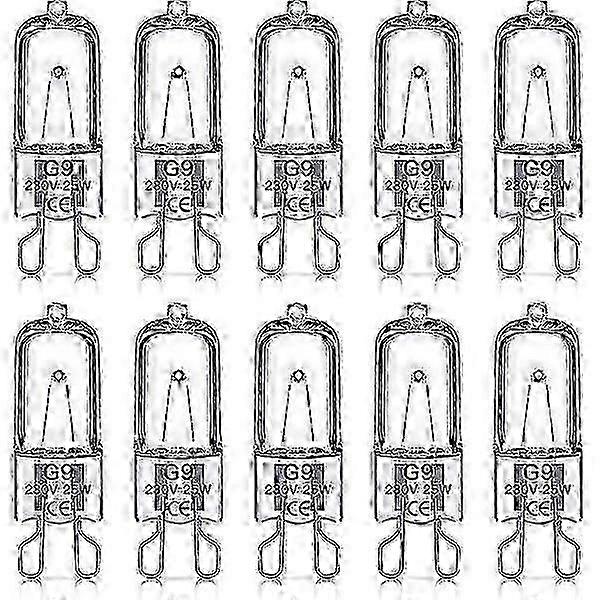 G9 halogenlampor 60W, 230V, 10-pack 60W