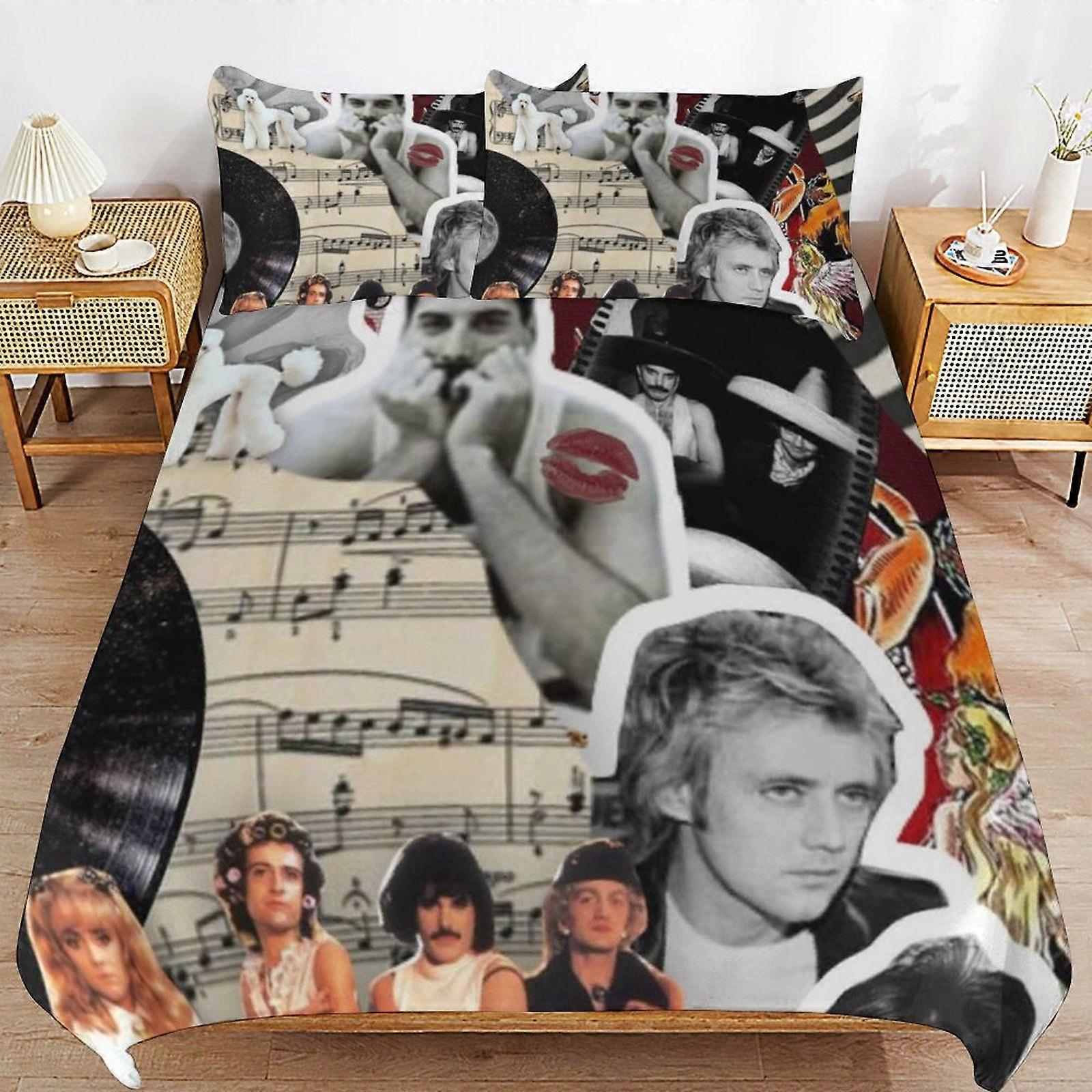 Queen Breathable Bedding Solution Soft Surface Zipper Durable Thread Duvet Cover Sets Comfort Sleep