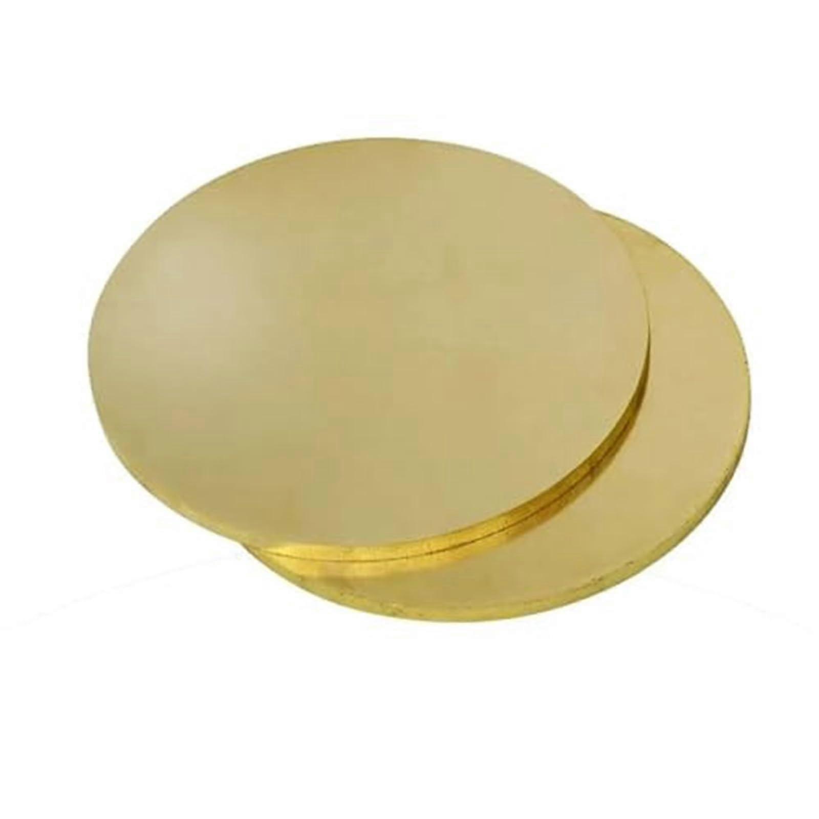 2PCS 30mm Brass Round Disc Solid Brass Sheet for Metalworking DIY Crafts Precision Finish