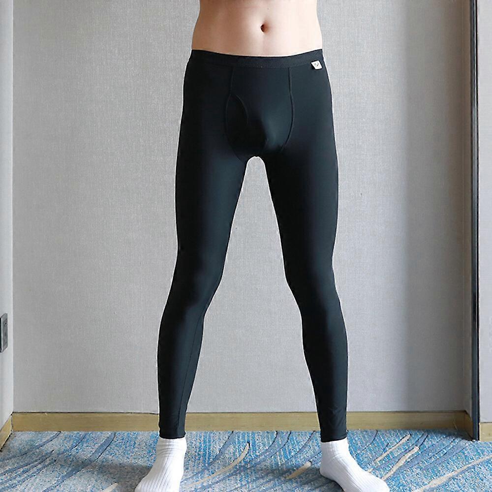 Long Johns Lounge Pants Legging Underwear Bottom Comfort Soft Solid Ultra-thin