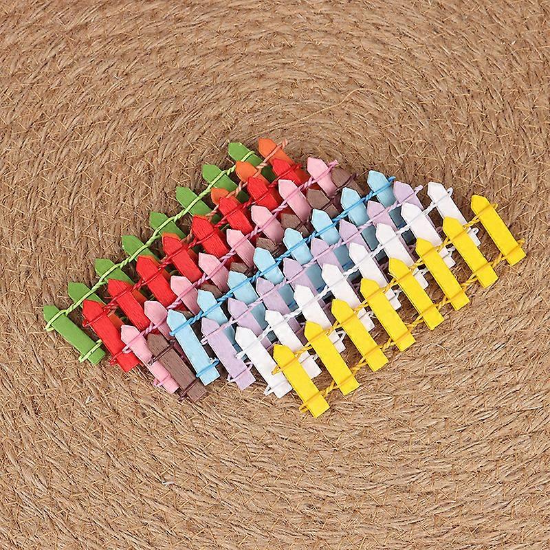 Petite cl?ture Miniature en bois, 5 pi��ces, bricolage, jardin f��erique, Micro maison de poup��e, d��cor de portes