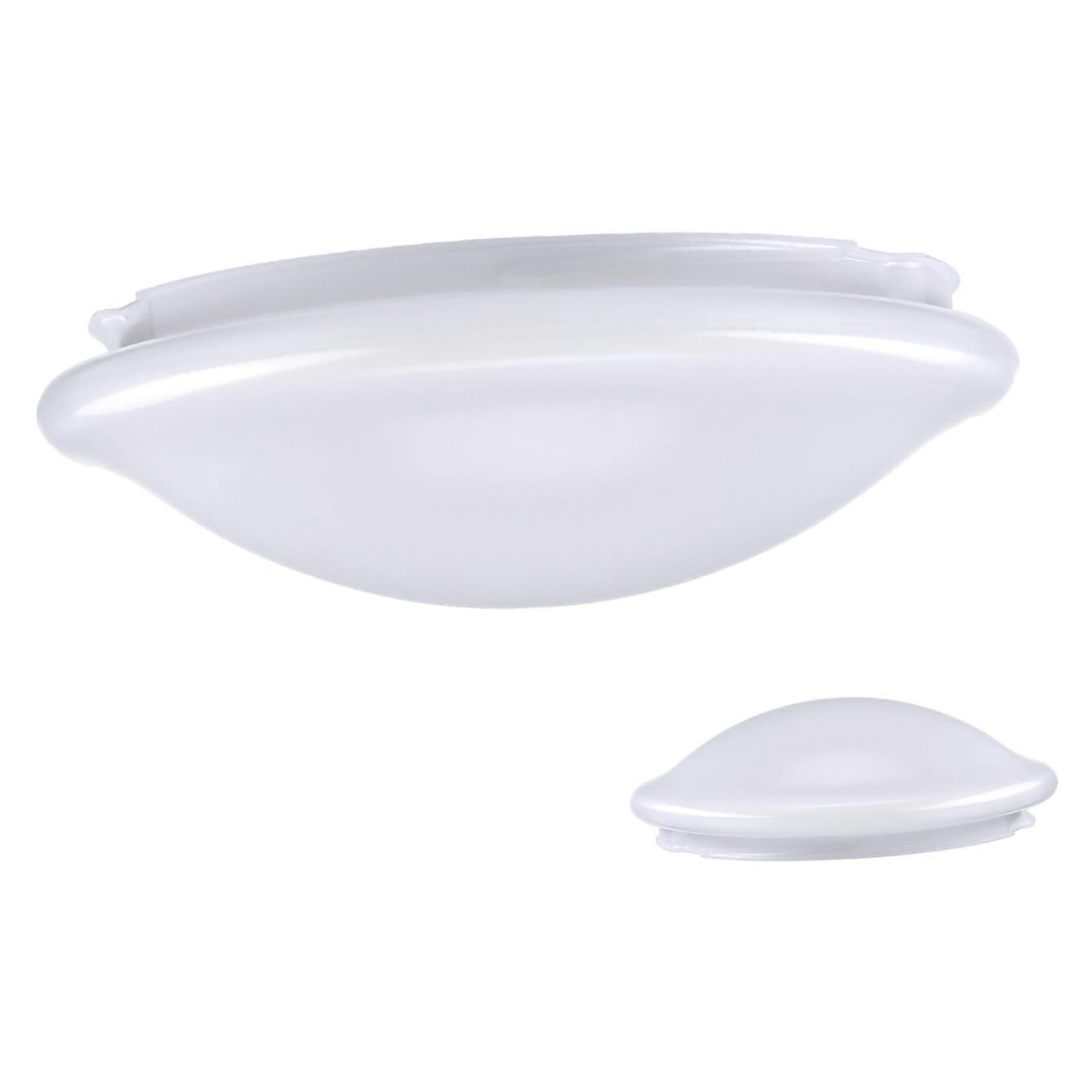 Plastic Frosted Ceiling Light Shade Replacement Round Flush Mount Cover for Bedroom Dining Room Ref:7452