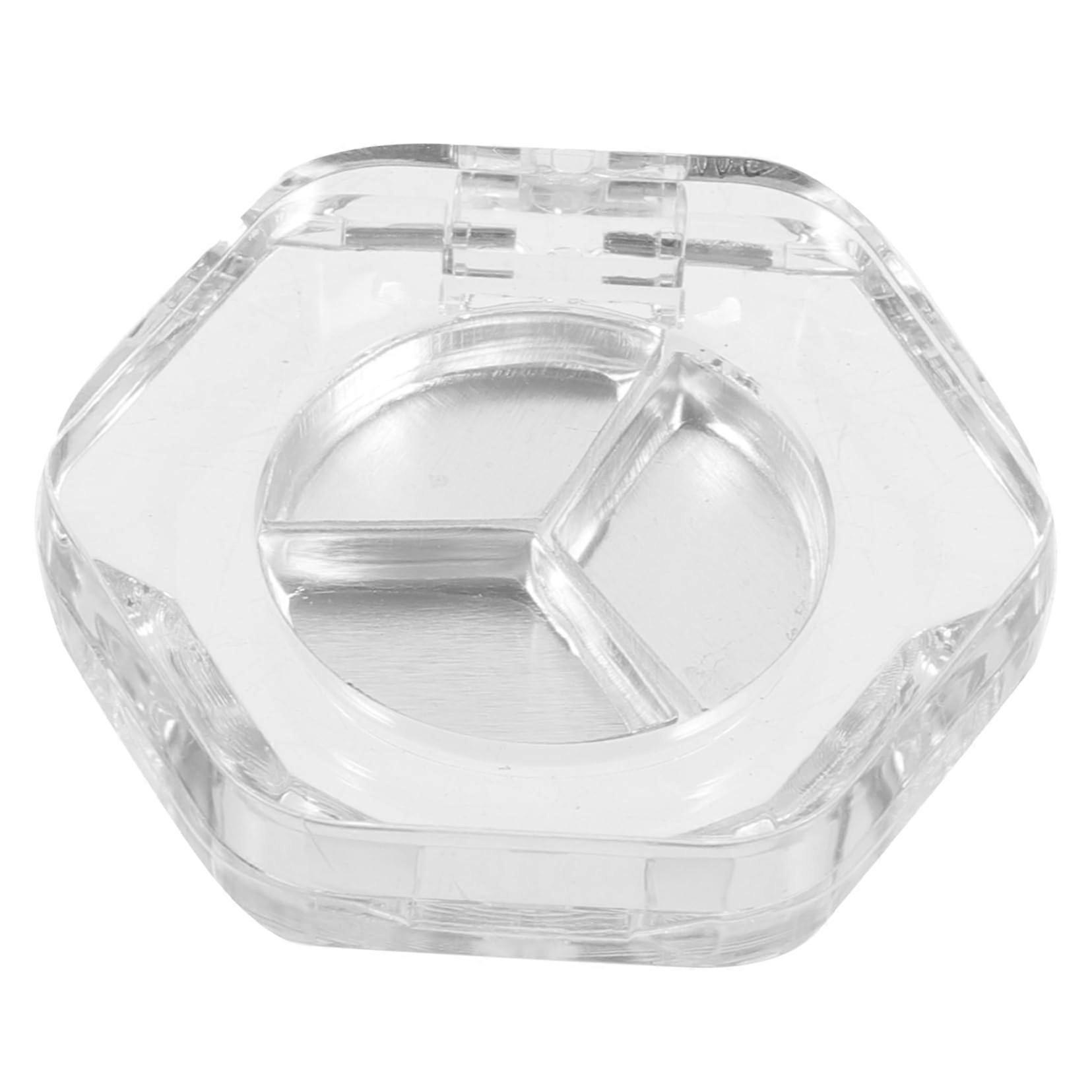 8pcs Hexagon Empty Eyeshadow Pans Set Refillable Makeup Organizer Containers for Blush Highlighter Travel