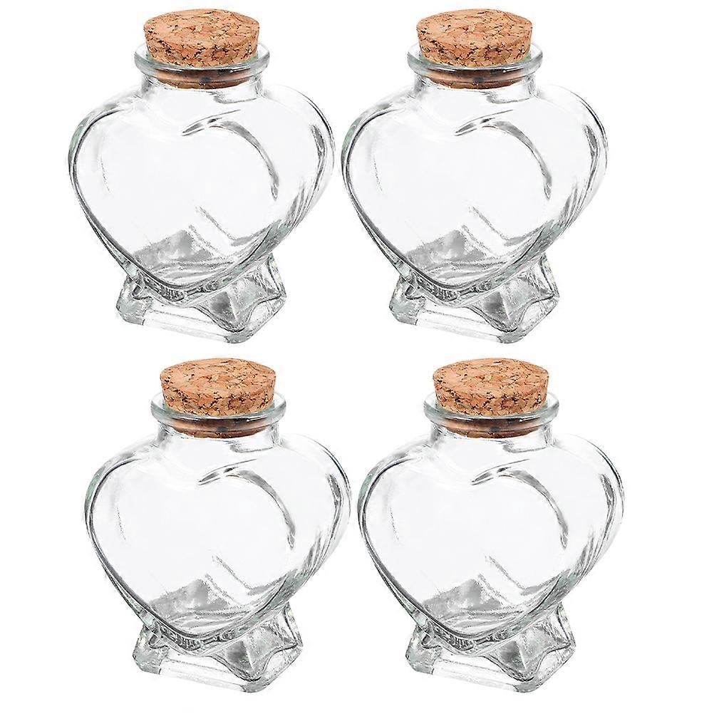 Transparent Wishing Bottle DIY Couples 4Pcs