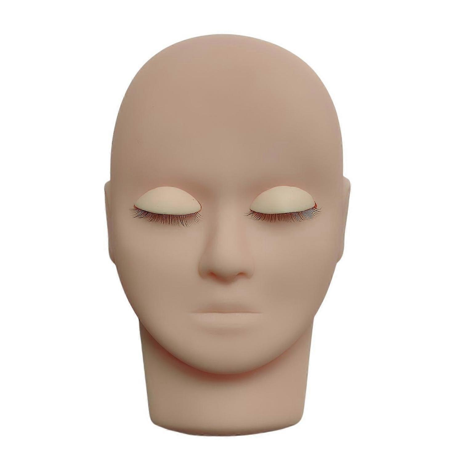 25-26 Lash Mannequin Head Simulated with Removable Eyelids Multifunctional False Eyelash Extensions