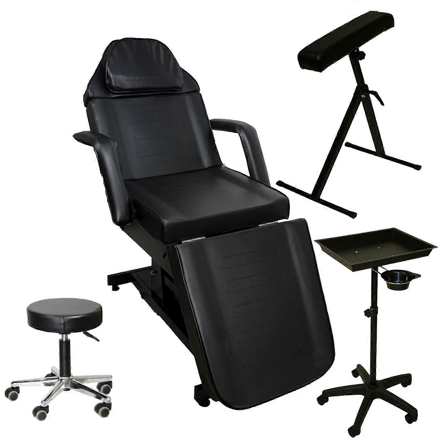 Electric Massage Table with Removable Arms, Adjustable Spa Bed for Salon and Therapy