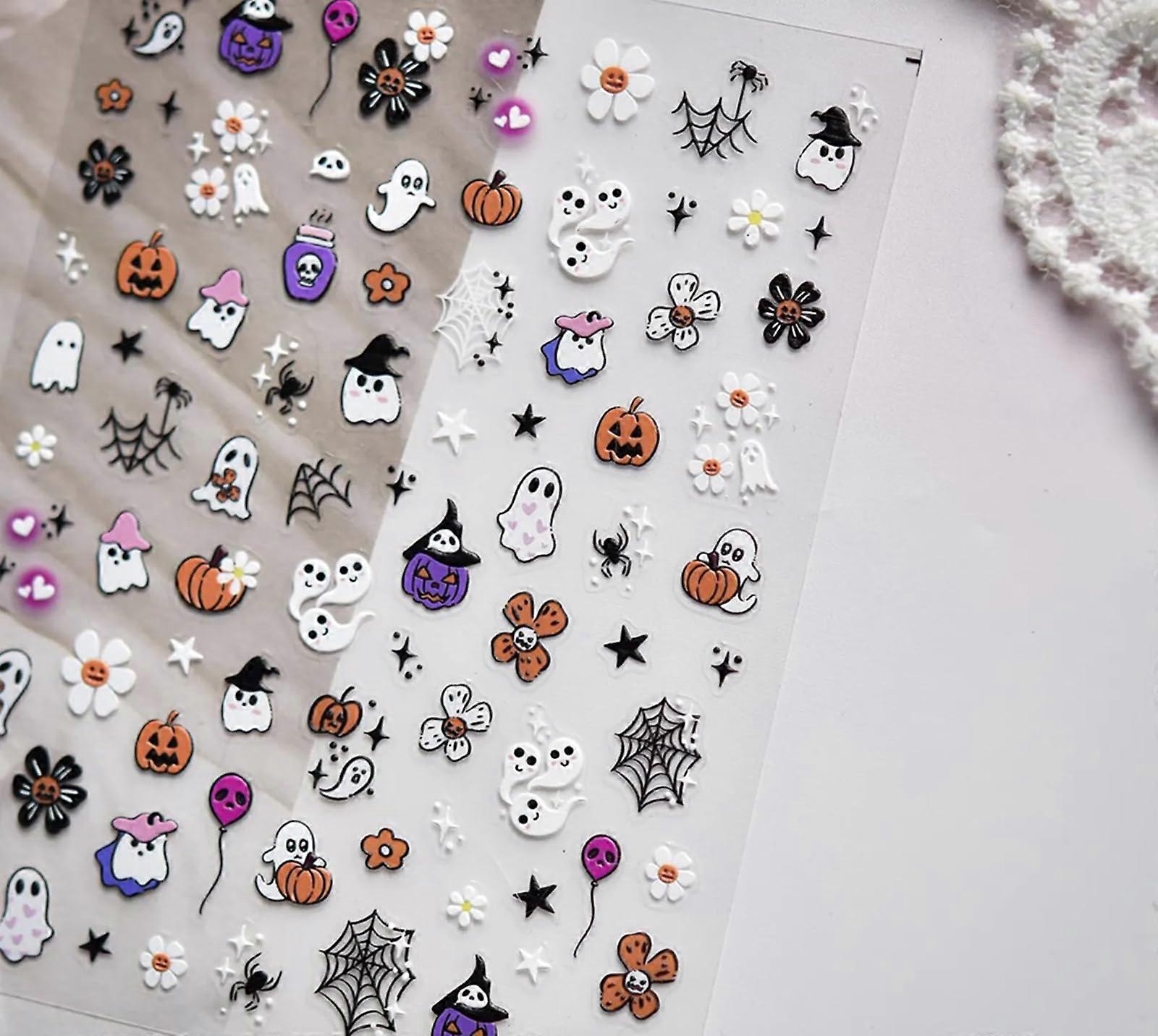 Halloween Nail Stickers Ghost Pumpkin Design for Nail Art and Conversion Boost Checklist Guide
