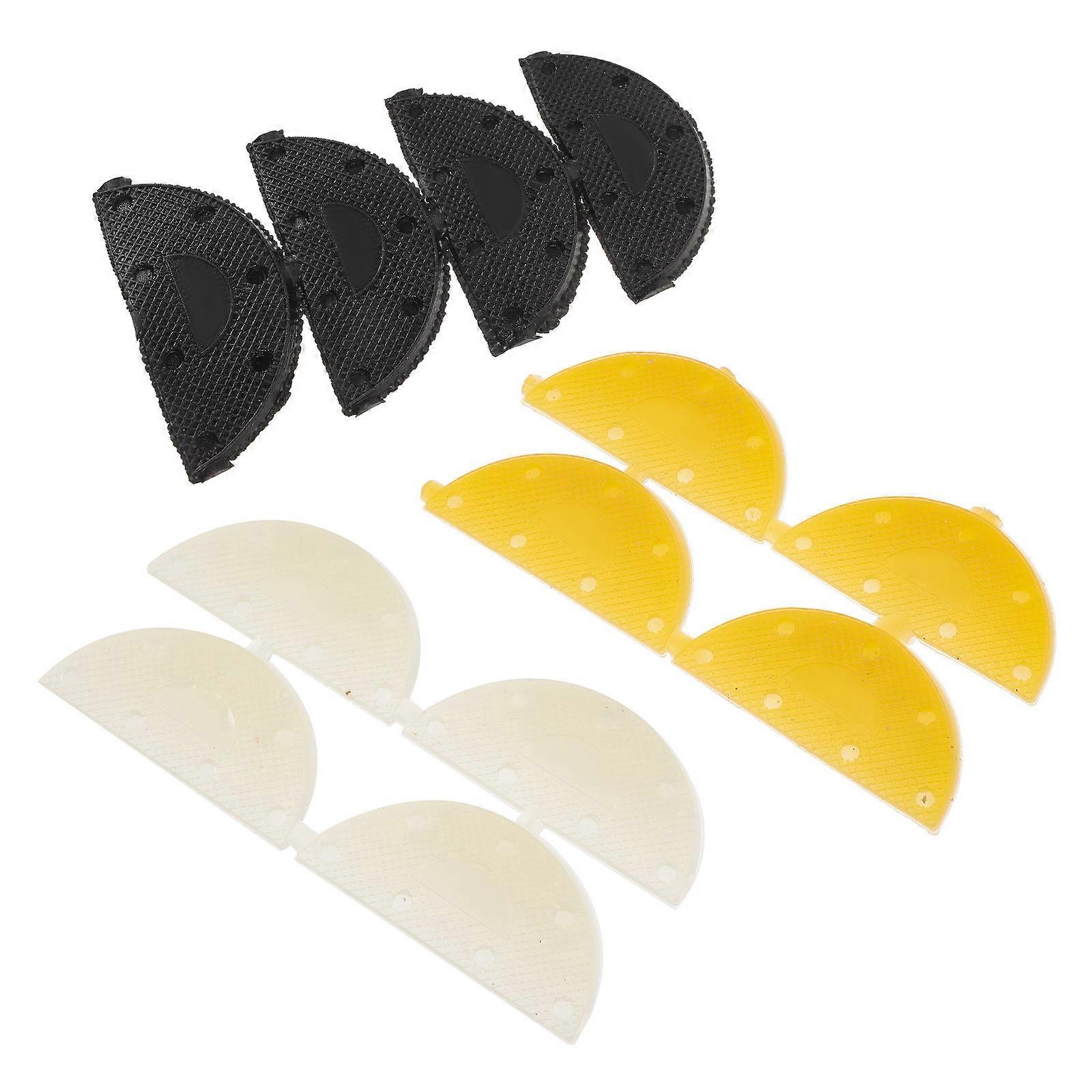 Shoe Sole Protectors Rectangular Nonslip Rubber Material For Sneakers 12Pcs