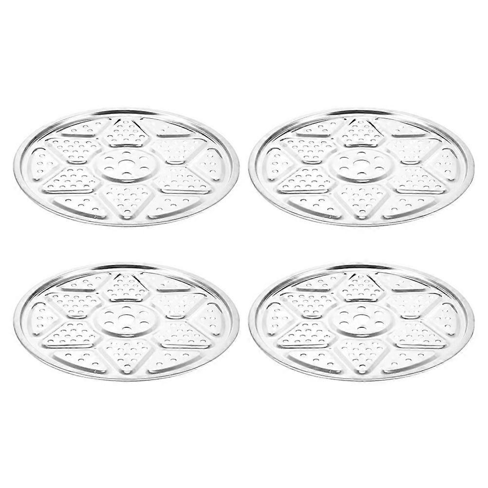 Kitchen Steaming Tray Stainless Steel Cooker Steamer Rack 4Pcs Kit