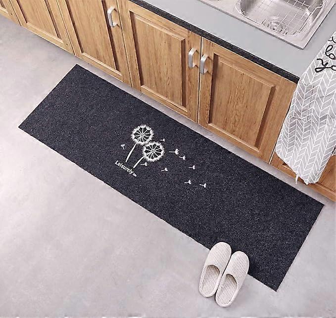 non-slip entrance mat with dandelion pattern
