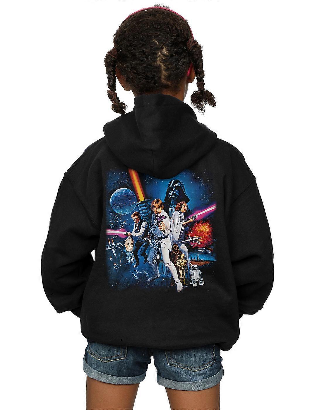 Star Wars jenter et nytt håp plakat zip up Hettegenser