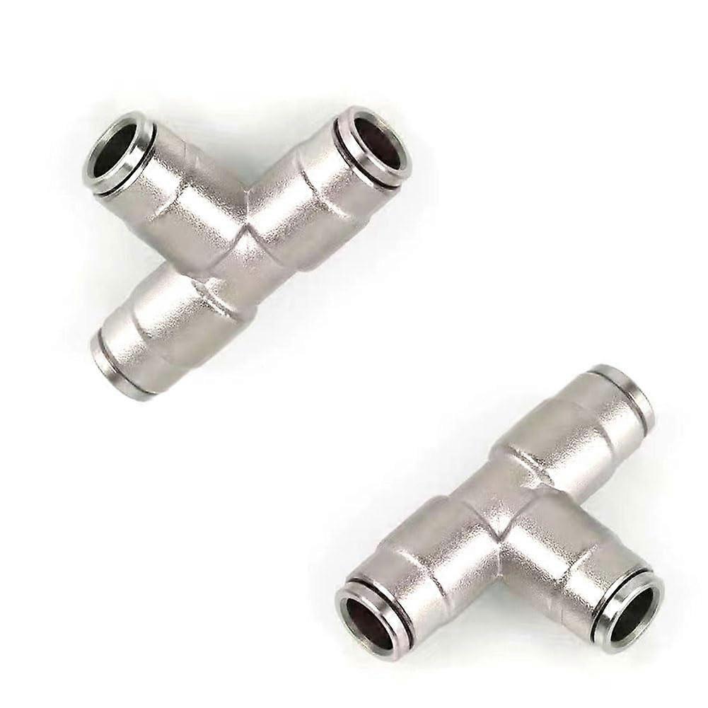3/8 Inch Slip Lok Misting Nozzle Coupling Tee 1000 PSI Brass Quick Connect 10pcs