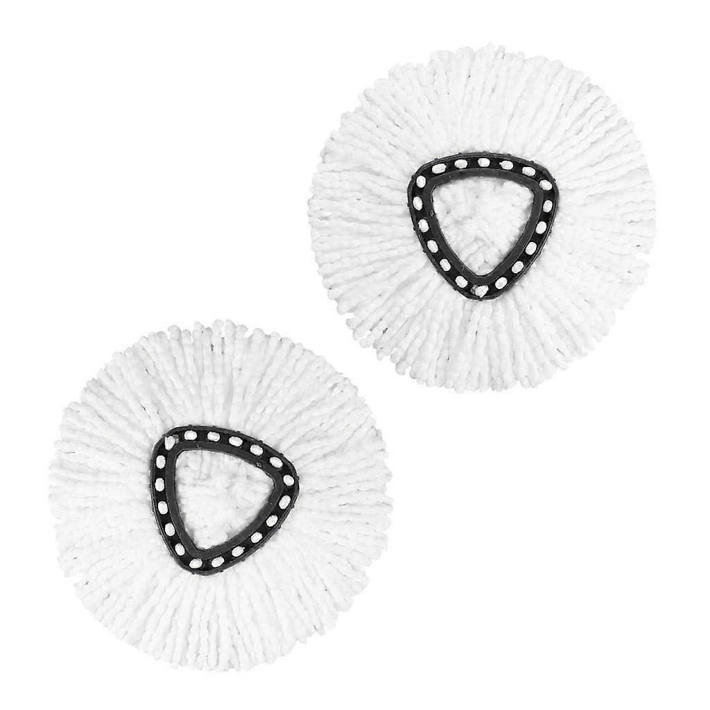 2x 360 Rotating Mop Head Replacement, Durable Washable Microfiber Refill for Floor Cleaning