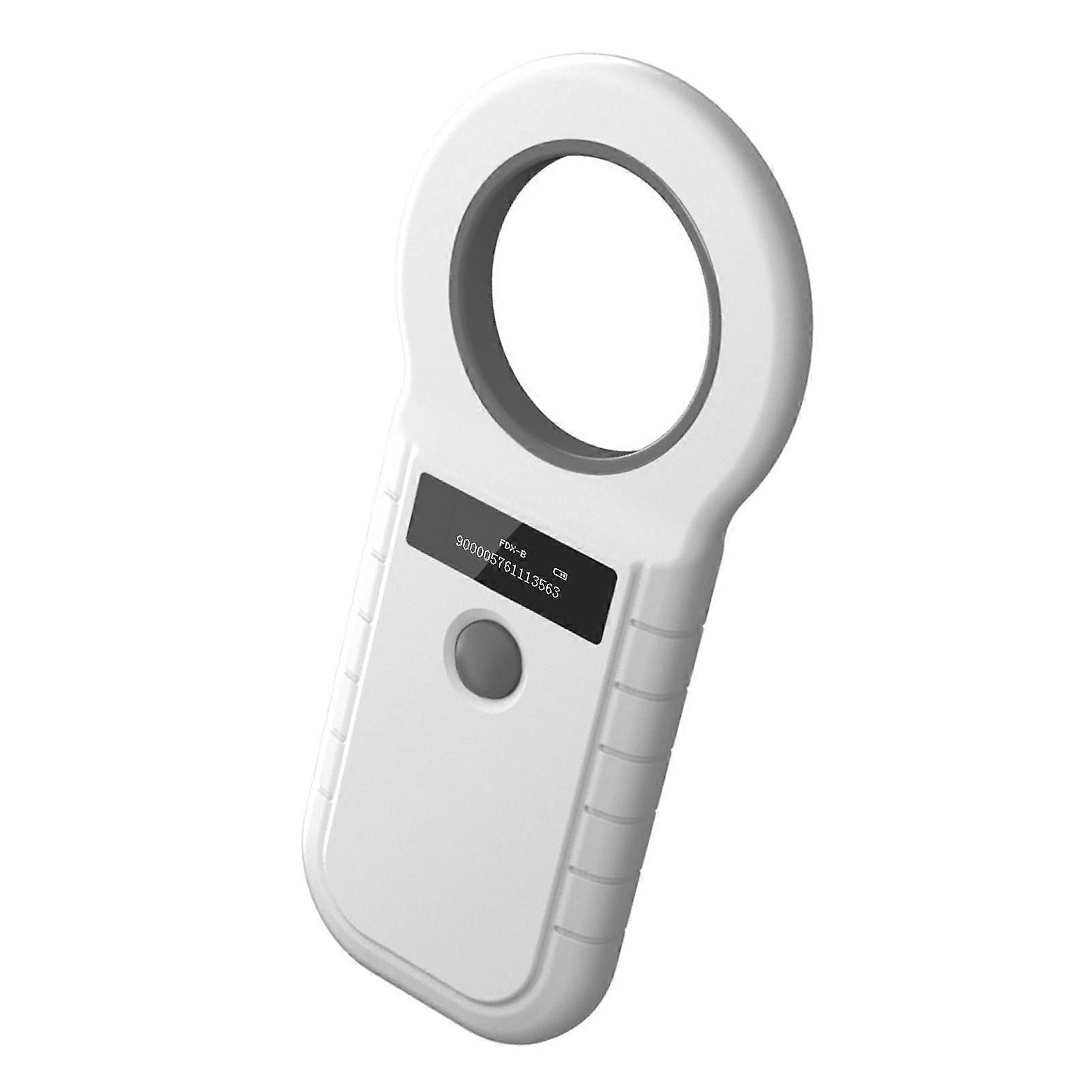 Pet Microchip Scanner with Bluetooth Upload, LongRange RFID Reader for Dogs and Cats, Black White