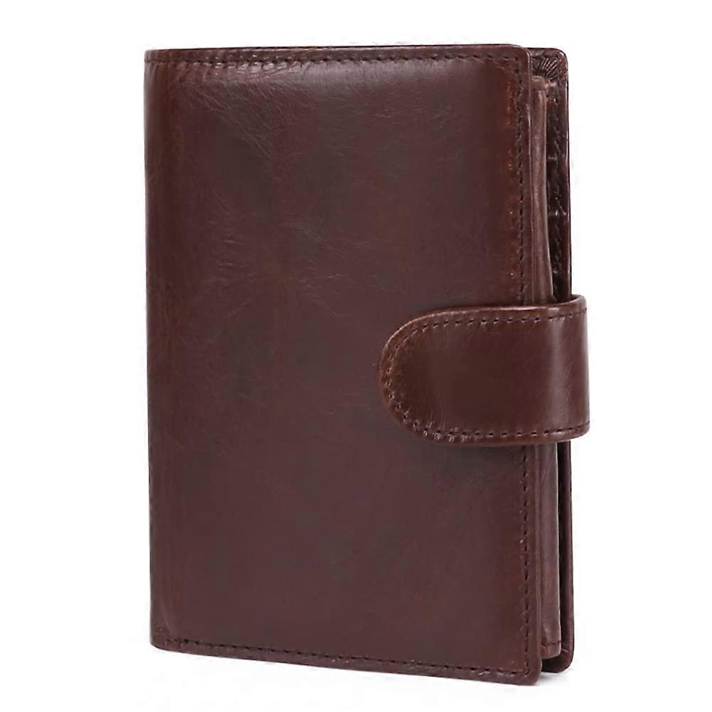 Leather Wallet for Men with RFID Blocking, Multi Card Slots and Secure Coin Pocket
