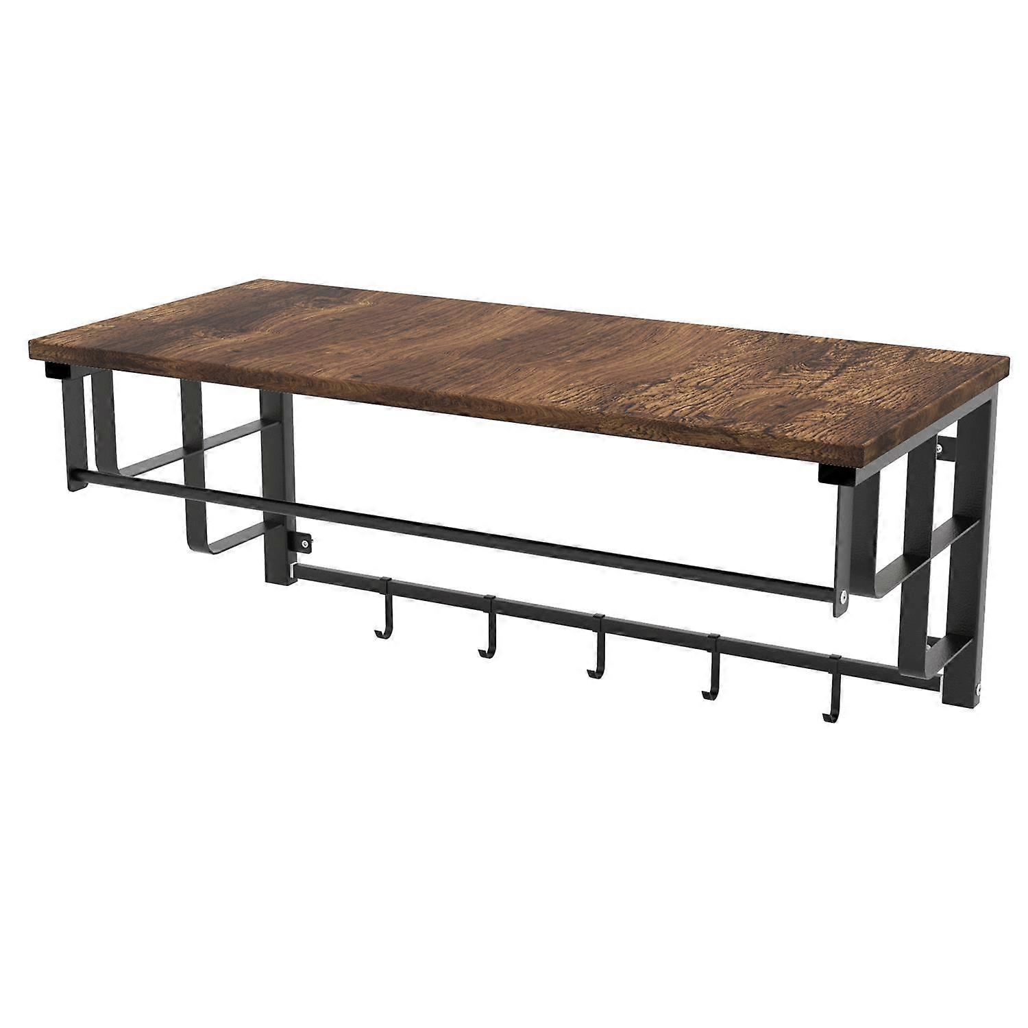 Wall Coat Rack Coat Hook Kitchen Shelf Hanging Shelf