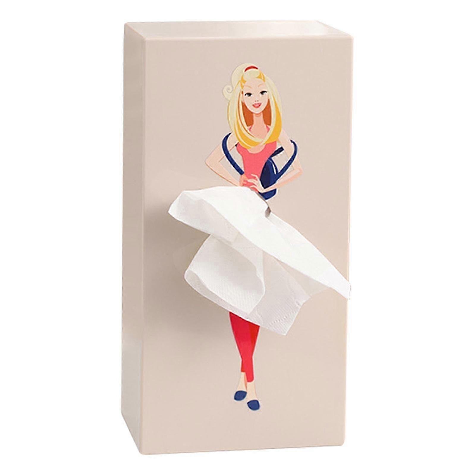 Tissue Box Holder Art Dynamic Design Durable ABS Material Office Tissue Storage Box