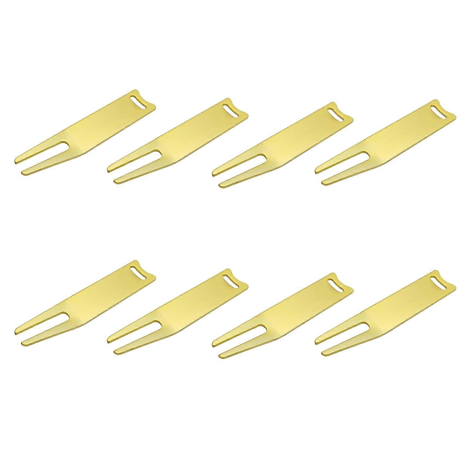 8Pcs Metal Golf Divot Tool Set with Stylish Ball Markers for Precise Green