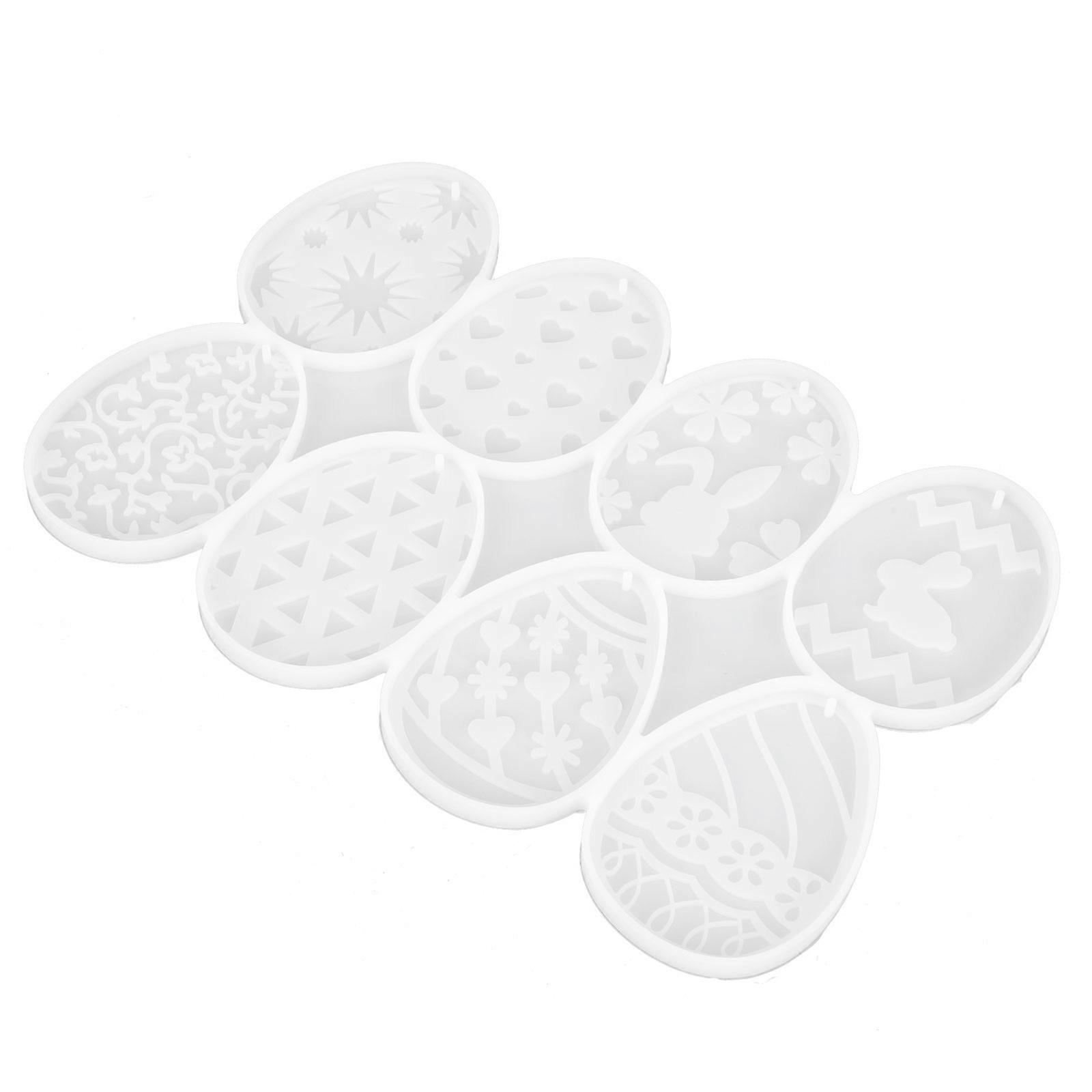 Easter Keychain Mold for DIY Crafting Silicone Easter Egg Pendant Mold