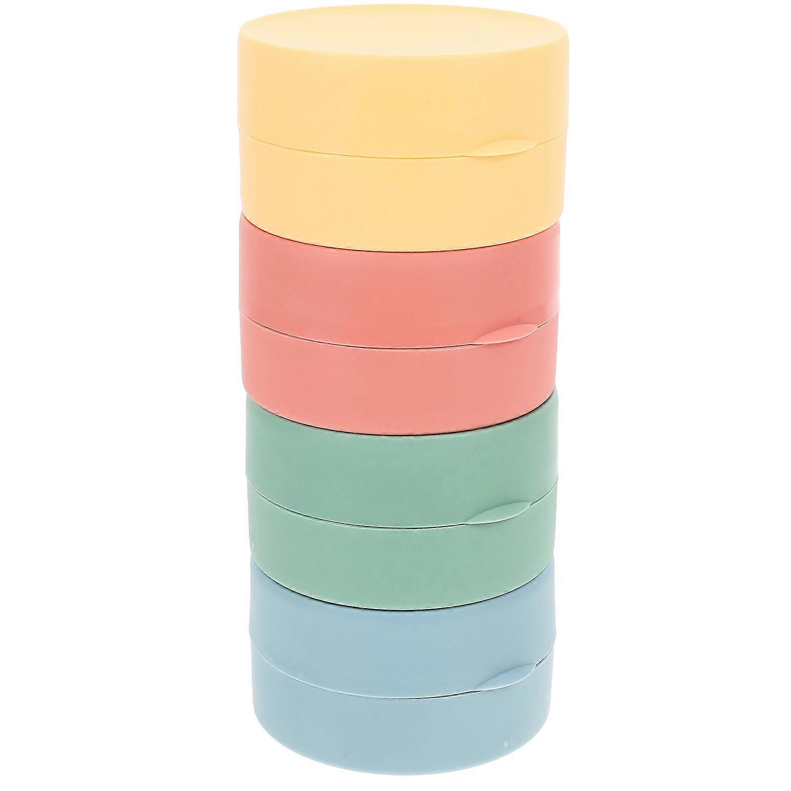 Portable Soap Box Soap Container for Storage 4Pcs Travel Bathroom Use