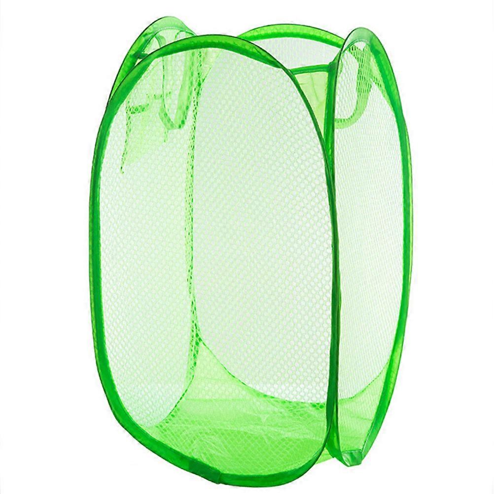 Laundry Hamper Bins Foldable Basket for Storing Clothes 3Pcs Green