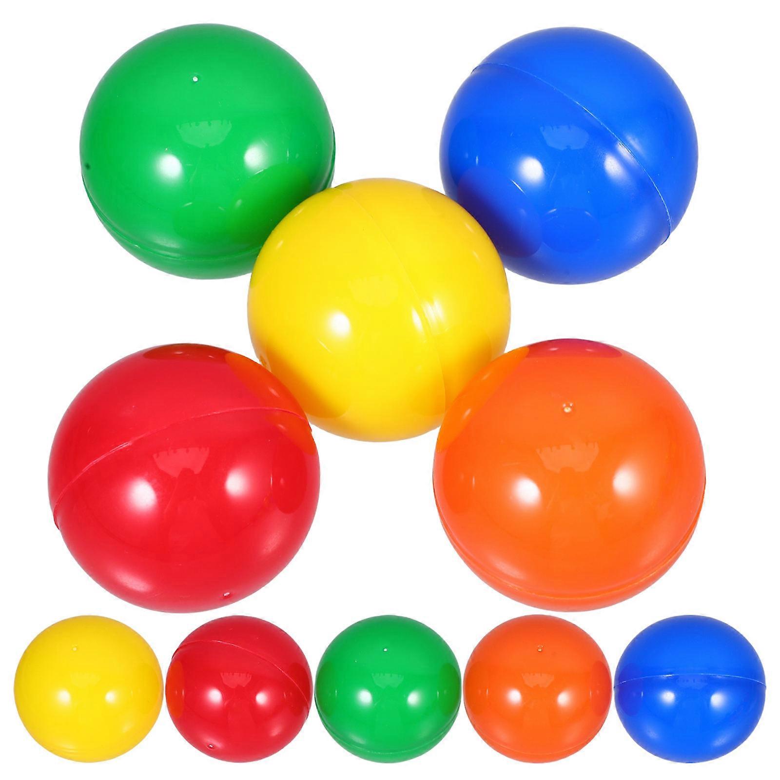 Colored Balls for Raffle 50Pcs Openable Plastic Game Balls