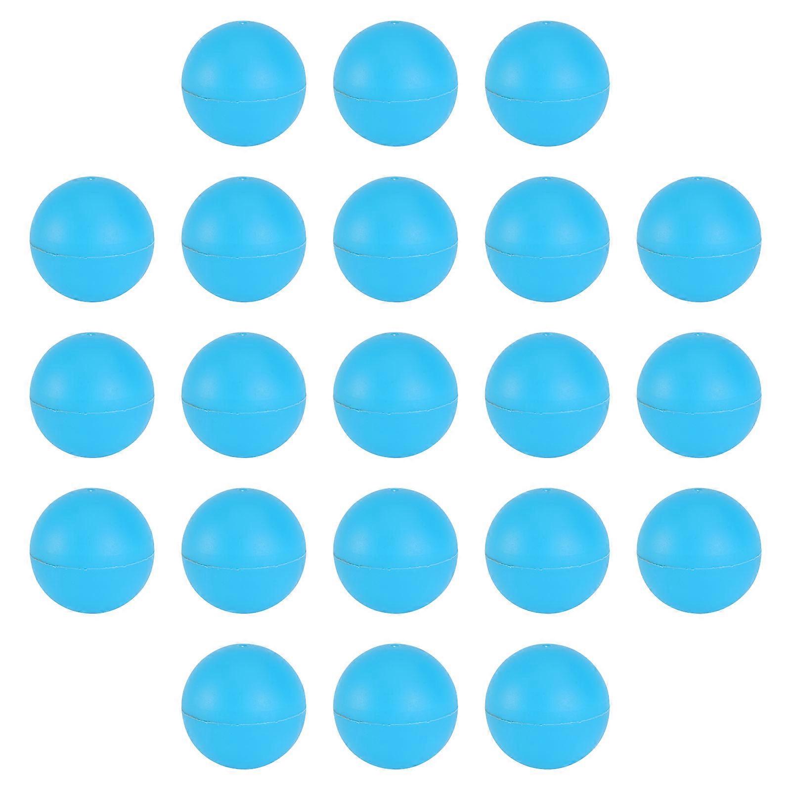 Numbered Pong Balls Plastic Balls for Game 75Pcs Blue Hollow