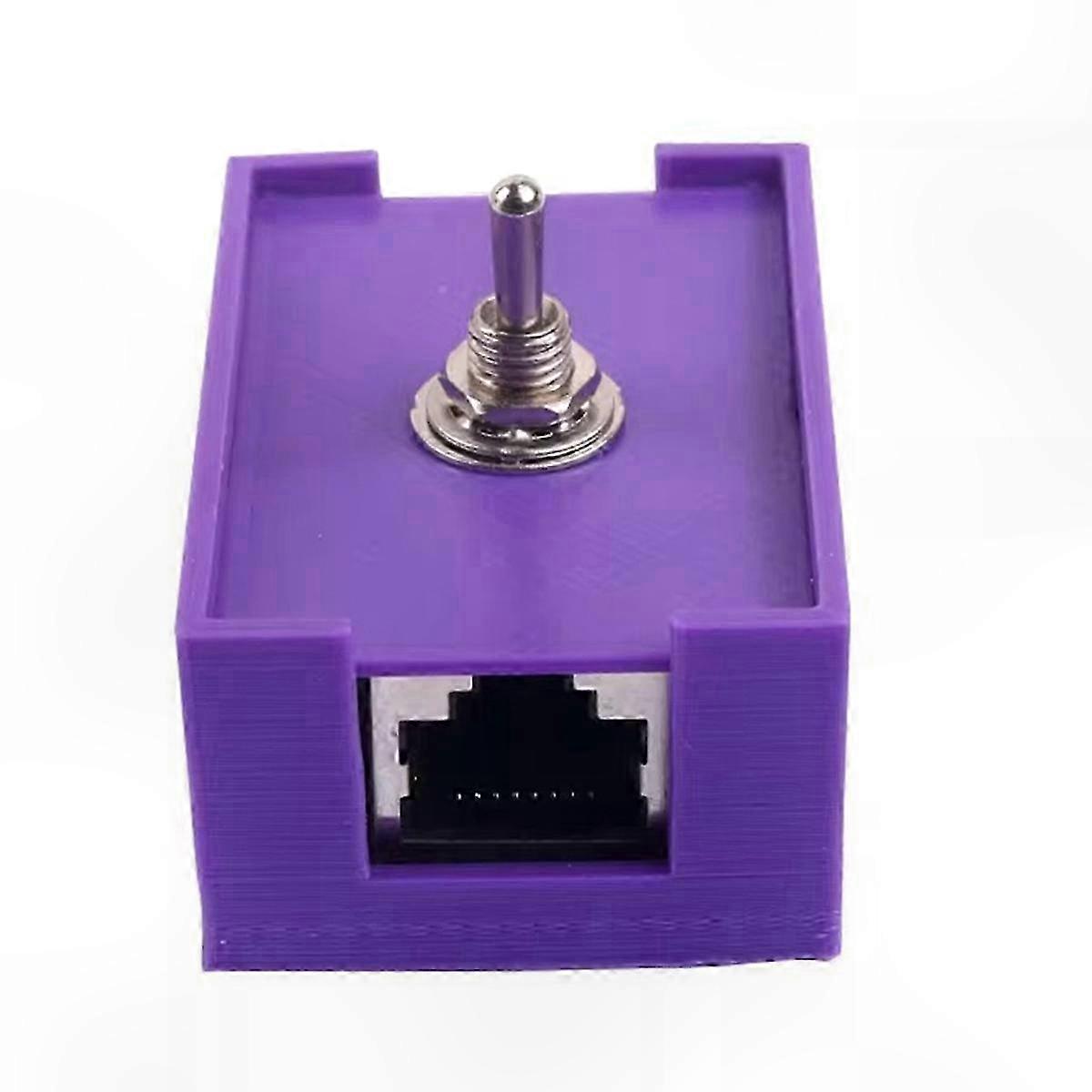 RJ45 Network Cable Switch, CAT5/CAT6 LAN Toggle Control for Twisted Pair