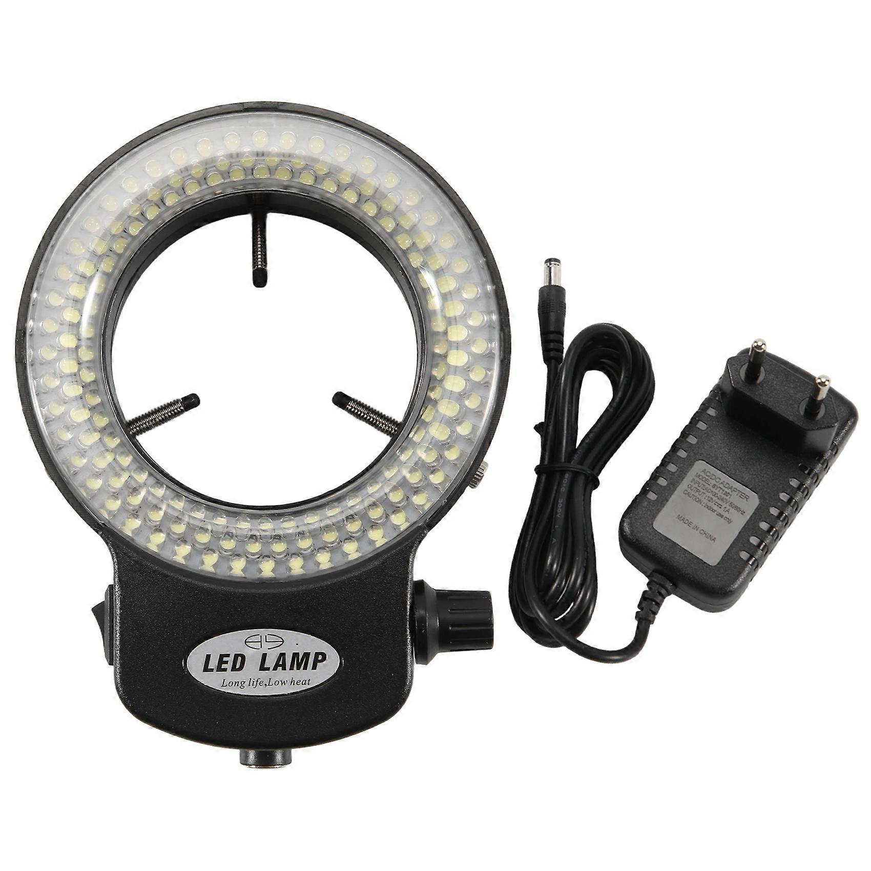 Microscope Light- Ring Light Adjustable 144 Lamp Beads LED Industrial Microscope Ring Illuminator -