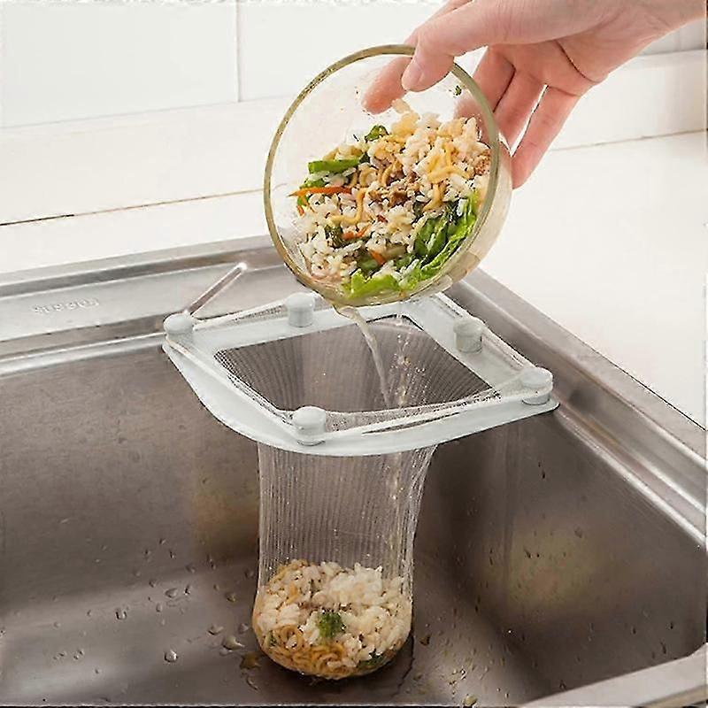 kitchen waste strainer disposable mesh bag with rack