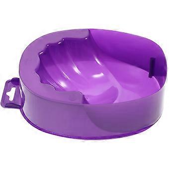1pc Single-Layer Soaking Bowl Nail Removal Rectangular Nail Care Manicure Care Bowl (White)