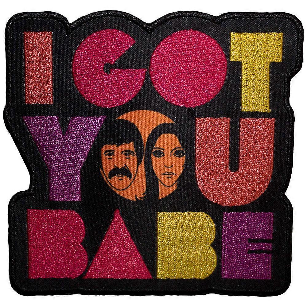 Sonny & Cher I Got You Babe Faces Woven Patch