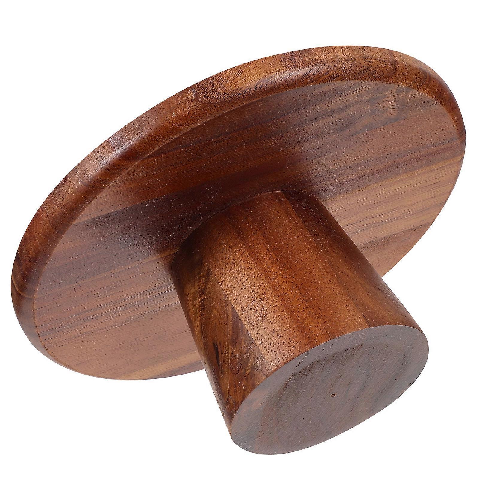1Pc Practical Cake Display Stand Multi-function Wooden Dessert Stand Holder