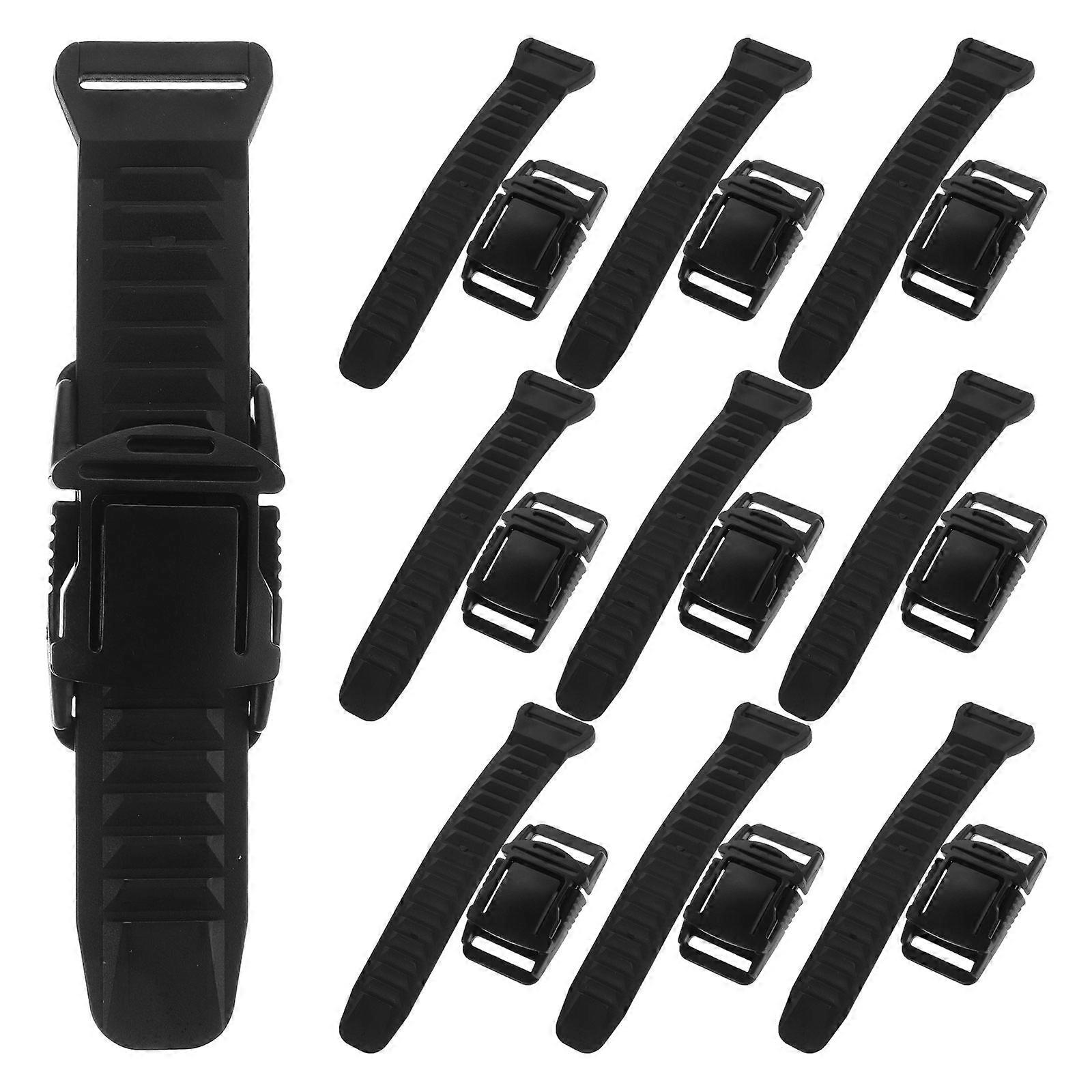 Backpack Buckles Plastic Adjustable Strap Buckles for Bag Connector 10Sets