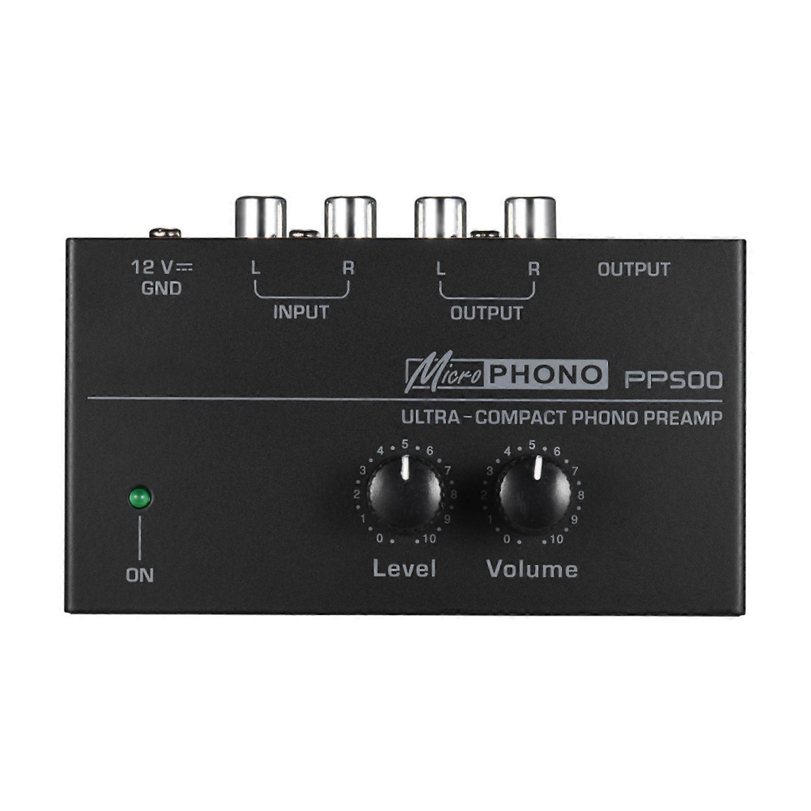 PP500 Phono Turntable Preamp compatible with Vinyecord Player Mini Preamplifier