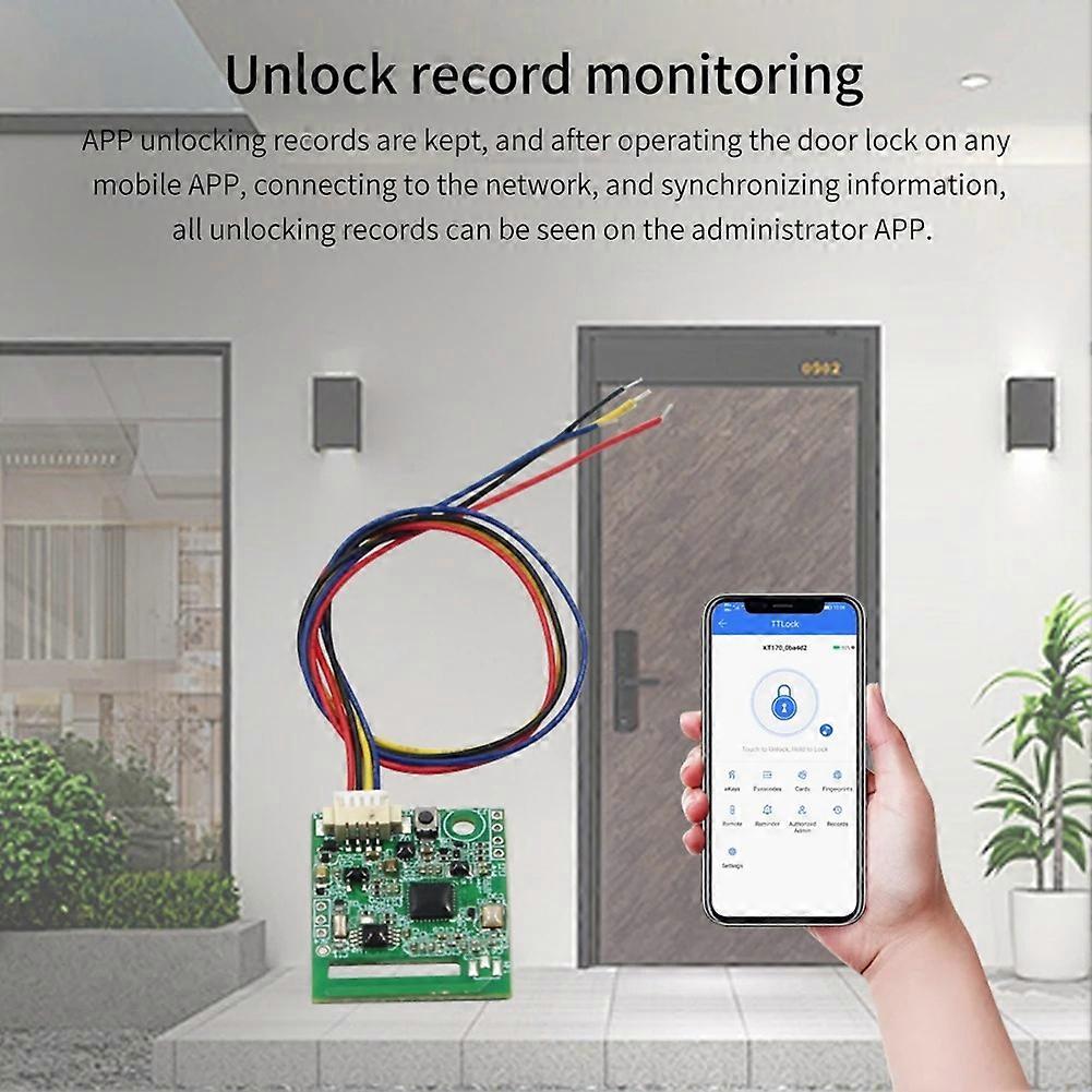Bluetooth Smart Electronic Door Lock Switch Ceiling Unlock Module APP Control Smart Home Switch Module SN9243 for TTLOCK