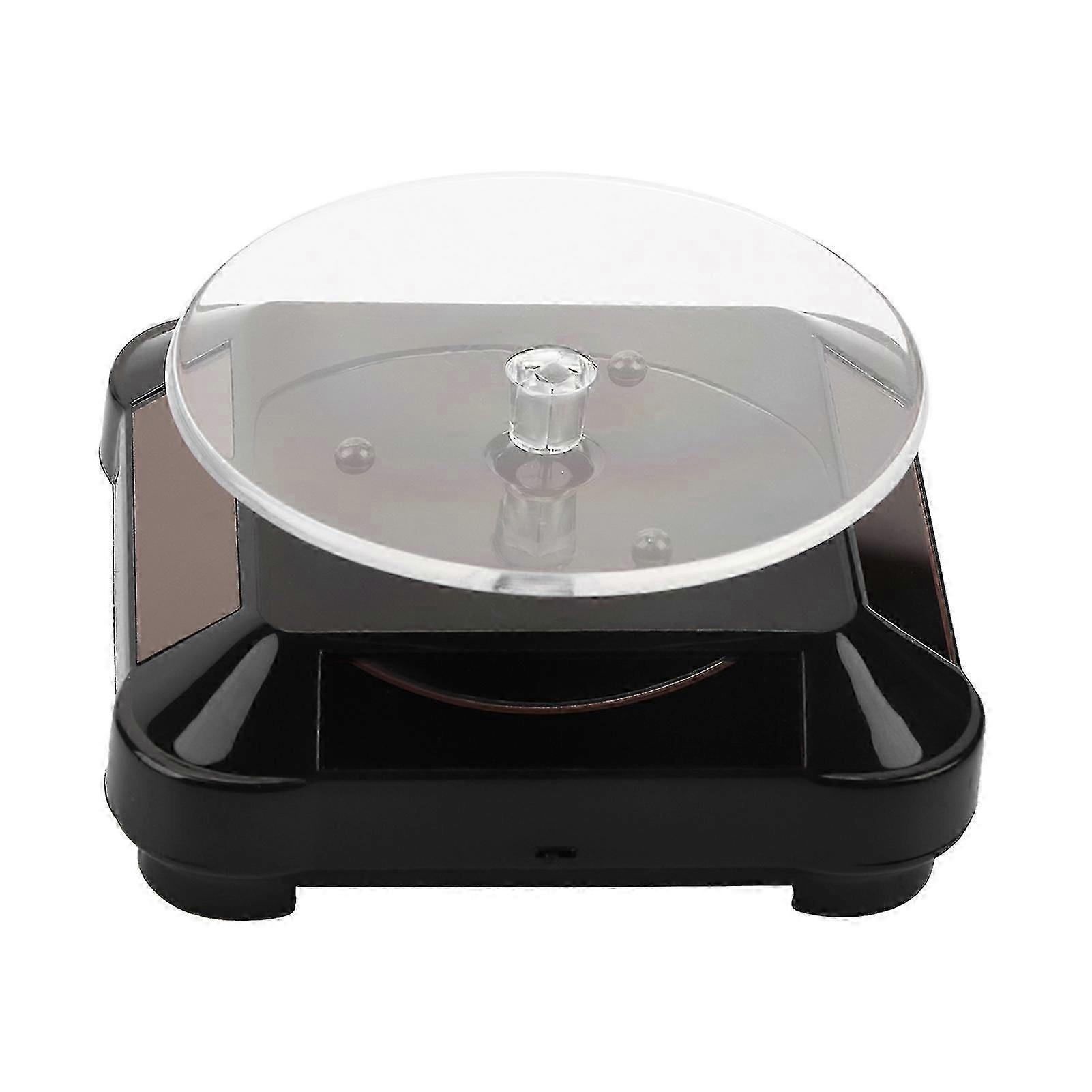 Solar 360 Rotating Display Stand with LED Light, Black