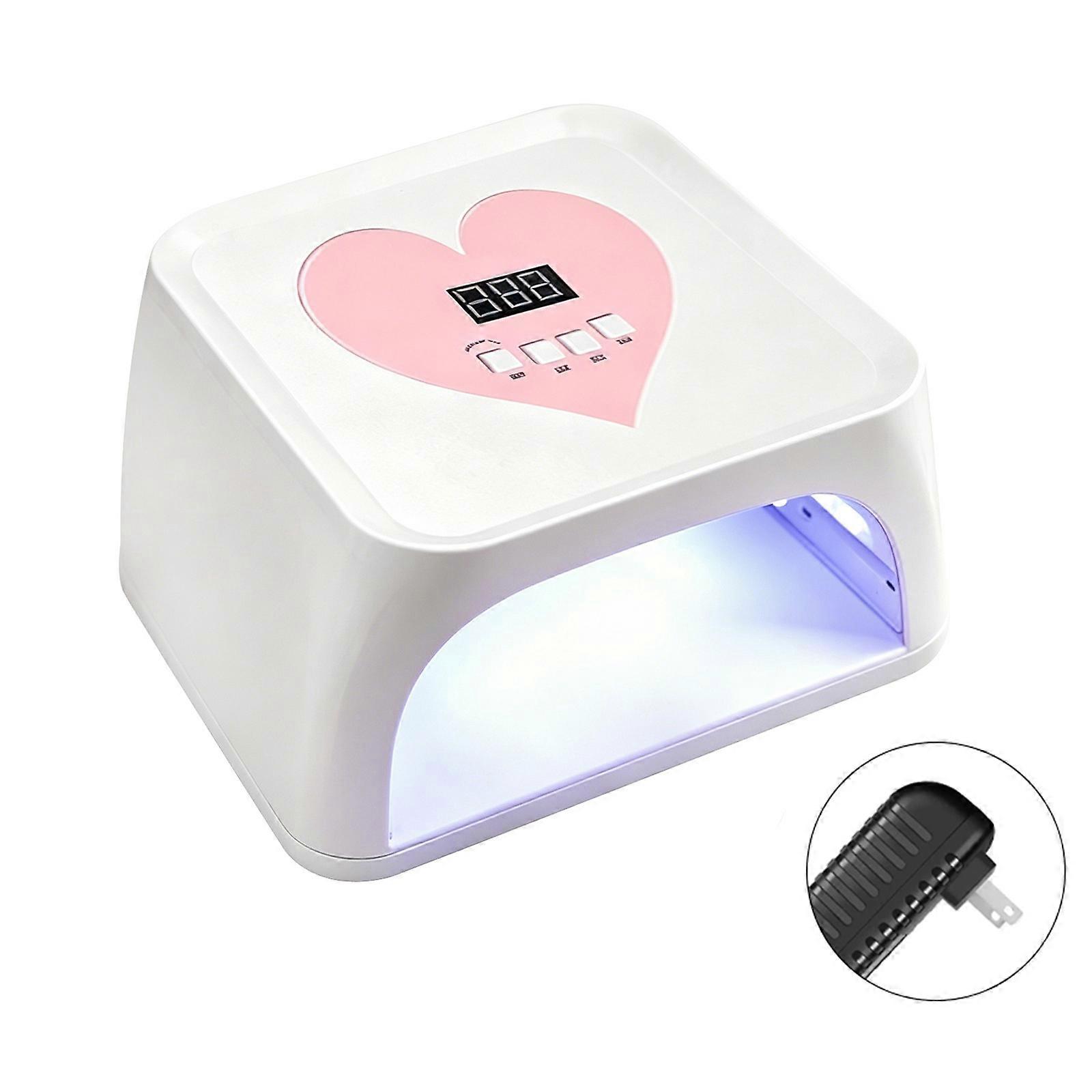 Efficient 60 LED Nail Curing Lamp Auto Start Stop Function Low Temperature for Home & Salon Multicolor
