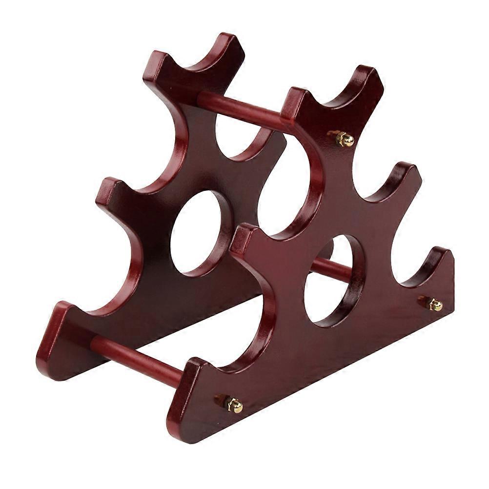 Red Rack Solid Wood Holder for 1Pcs Storage