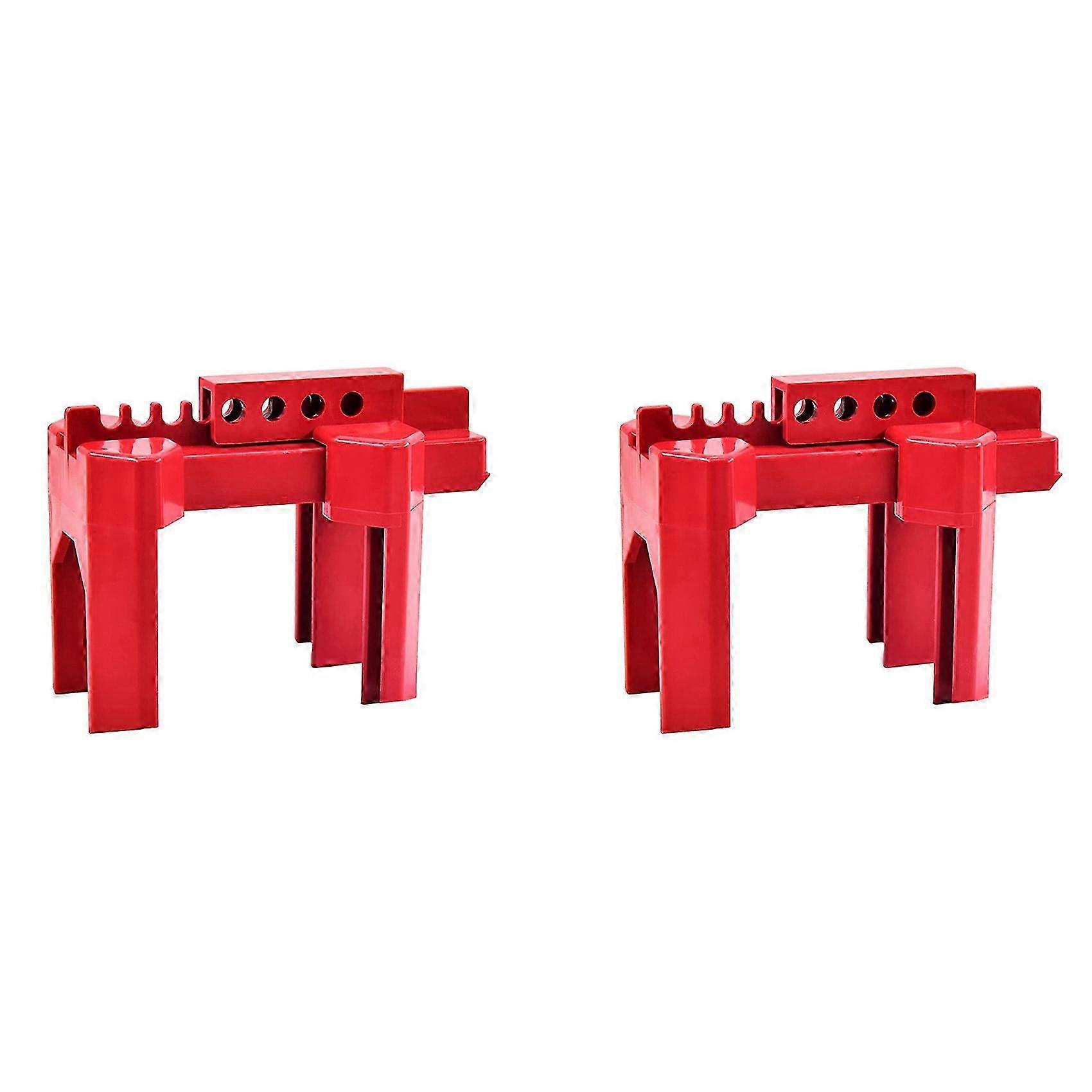 2X Ball Valve Locking, Adjustable Ball Valve Locking Device, Small, compatible with 1/2Inch-2-1/2Inch Outer Pipe Diameter