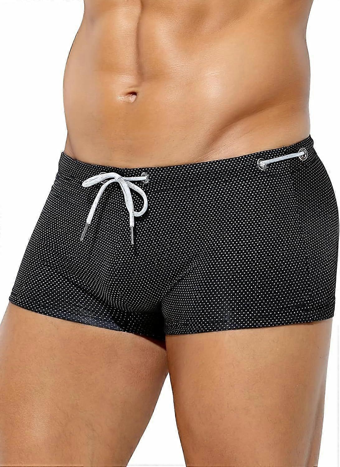 Men's Swim Trunks with Drawstring for Beach Vacation