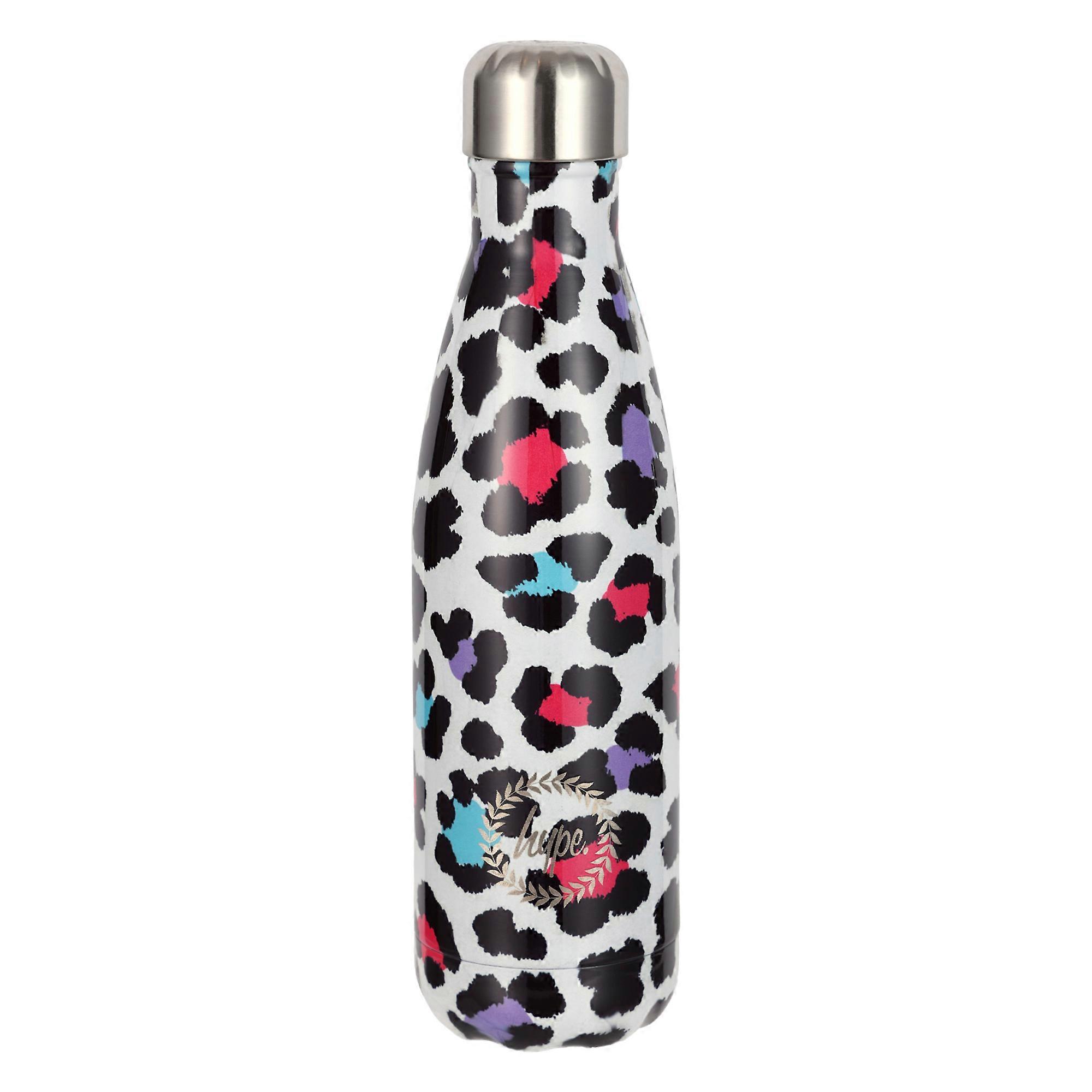 Hype - Thermal Water Bottle Silver Leopard Leak Proof
