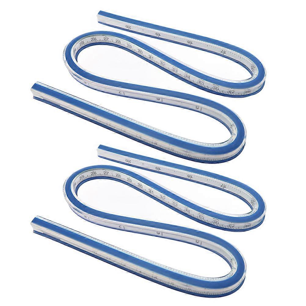 Flexible Curve Ruler for Measuring 2Pcs Portable Drafting Tool for Sewing and Engineering