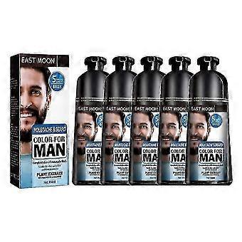 1-5x Skäggfärgsschampo Naturlig Män Mustaschfärgning Svart Mörkning 100ML, kkoukL
