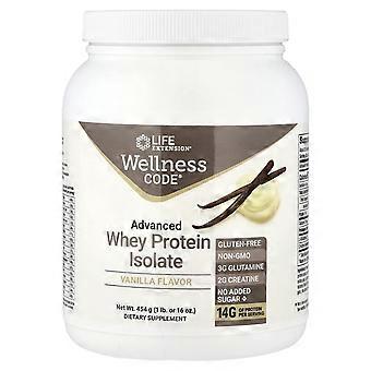 Life Extension, Wellness Code®, Advanced Whey Protein Isolate, Vanille, 1 lb (454 g)