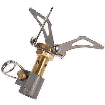 Stainless Steel Mini Portable Outdoor Picnic Camping Integrated Gas Stove(Golden)
