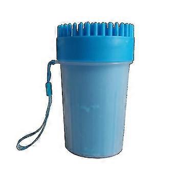 Hundepfotenreiniger, 2-in-1-Silikon-Hundepfotenreinigerbecher, tragbare Reinigungsbürste für Haustiere