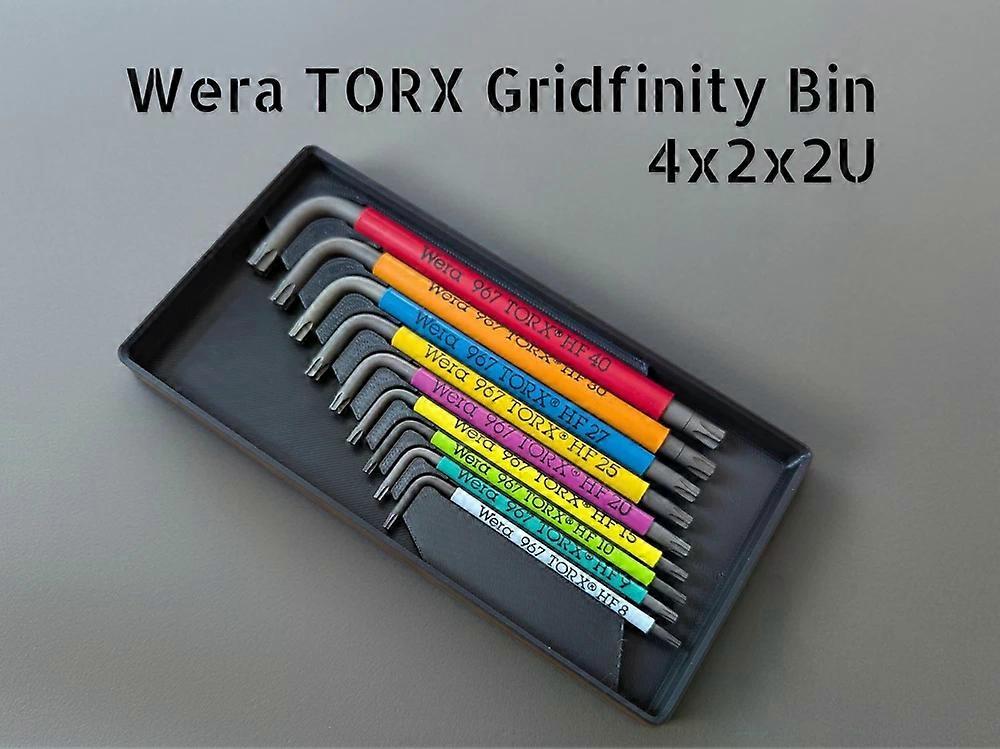 Wera Torx Gridfinity Bin (bin ONLY)