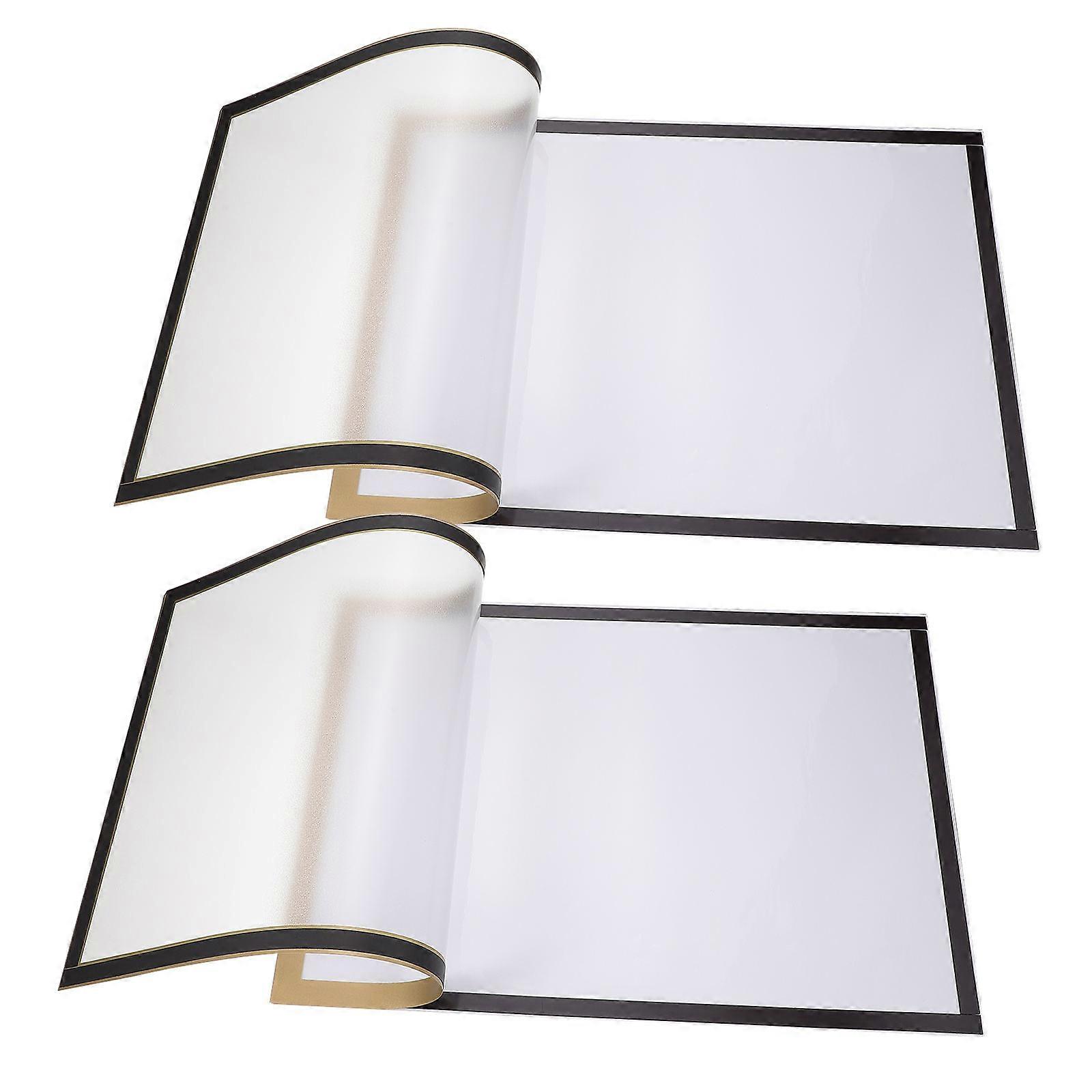 2 Sets A3 Frame Magnetic Frames Fridge Clear Magnetic Frame Flexible PVC Sheet Document Frame